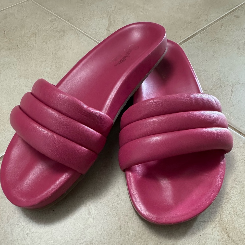 Seychelles Pink Slide Sandals